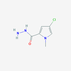 molecular formula C6H8ClN3O B2757335 4-chloro-1-methyl-1H-pyrrole-2-carbohydrazide CAS No. 875163-52-3