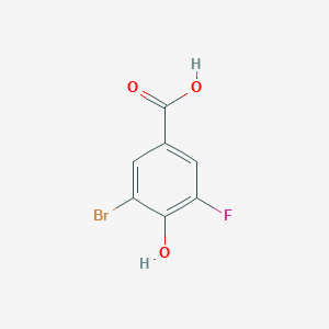 molecular formula C7H4BrFO3 B2757352 3-Bromo-5-fluoro-4-hydroxybenzoic acid CAS No. 1781774-76-2
