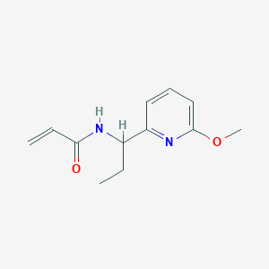 molecular formula C12H16N2O2 B2757368 N-[1-(6-Methoxypyridin-2-yl)propyl]prop-2-enamide CAS No. 2411229-84-8