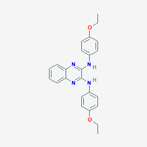 molecular formula C24H24N4O2 B275744 N2,N3-BIS(4-ETHOXYPHENYL)QUINOXALINE-2,3-DIAMINE 