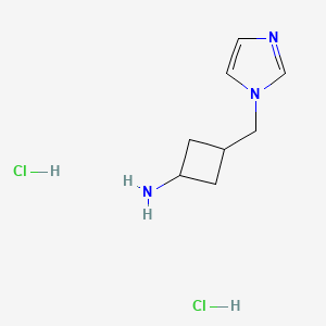 B2757462 3-((1H-Imidazol-1-yl)methyl)cyclobutan-1-amine dihydrochloride CAS No. 2230789-98-5