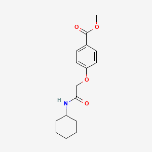 molecular formula C16H21NO4 B2757587 Methyl 4-[2-(cyclohexylamino)-2-oxoethoxy]benzoate CAS No. 915880-64-7