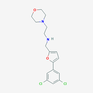 molecular formula C17H20Cl2N2O2 B275768 N-{[5-(3,5-dichlorophenyl)furan-2-yl]methyl}-2-(morpholin-4-yl)ethanamine 