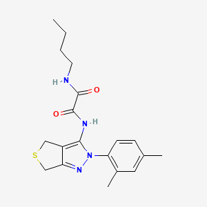 molecular formula C19H24N4O2S B2757725 N-butyl-N'-[2-(2,4-dimethylphenyl)-2H,4H,6H-thieno[3,4-c]pyrazol-3-yl]ethanediamide CAS No. 941931-47-1
