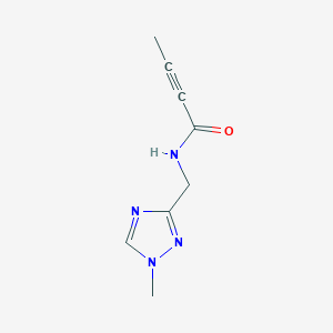 molecular formula C8H10N4O B2757736 n-[(1-Methyl-1h-1,2,4-triazol-3-yl)methyl]but-2-ynamide CAS No. 1862732-95-3