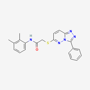 molecular formula C21H19N5OS B2757754 N-(2,3-dimethylphenyl)-2-((3-phenyl-[1,2,4]triazolo[4,3-b]pyridazin-6-yl)thio)acetamide CAS No. 852372-35-1