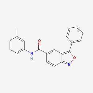 molecular formula C21H16N2O2 B2757868 N-(3-methylphenyl)-3-phenyl-2,1-benzoxazole-5-carboxamide CAS No. 887349-26-0