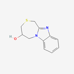 B2757875 1,3,4,5-Tetrahydro-[1,4]thiazepino[4,3-a]benzimidazol-4-ol CAS No. 55393-03-8