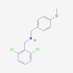 molecular formula C15H15Cl2NO B275792 N-(2,6-dichlorobenzyl)-N-(4-methoxybenzyl)amine 