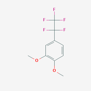molecular formula C10H9F5O2 B2757952 1,2-Dimethoxy-4-(pentafluoroethyl)benzene CAS No. 1429056-40-5