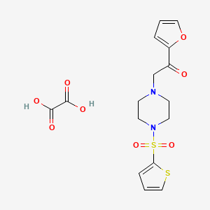 1-(Furan-2-yl)-2-(4-(thiophen-2-ylsulfonyl)piperazin-1-yl)ethanone oxalate
