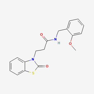 N-(2-methoxybenzyl)-3-(2-oxobenzo[d]thiazol-3(2H)-yl)propanamide