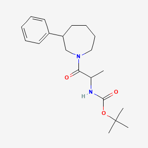 Tert-butyl (1-oxo-1-(3-phenylazepan-1-yl)propan-2-yl)carbamate
