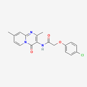 2-(4-chlorophenoxy)-N-(2,8-dimethyl-4-oxo-4H-pyrido[1,2-a]pyrimidin-3-yl)acetamide