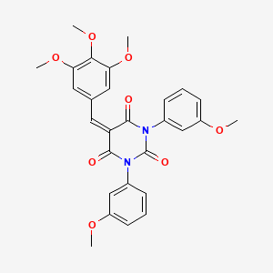 1,3-Bis(3-methoxyphenyl)-5-[(3,4,5-trimethoxyphenyl)methylidene]-1,3-diazinane-2,4,6-trione