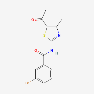 N-(5-acetyl-4-methylthiazol-2-yl)-3-bromobenzamide