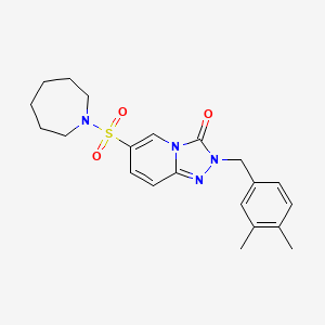 6-(azepan-1-ylsulfonyl)-2-(3,4-dimethylbenzyl)[1,2,4]triazolo[4,3-a]pyridin-3(2H)-one