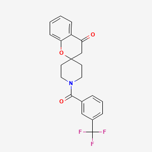 1'-(3-(Trifluoromethyl)benzoyl)spiro[chroman-2,4'-piperidin]-4-one