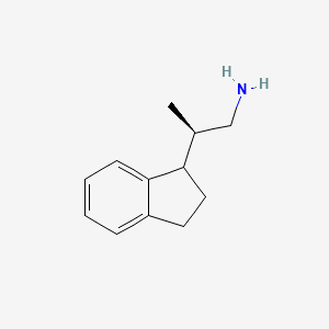 (2R)-2-(2,3-Dihydro-1H-inden-1-yl)propan-1-amine
