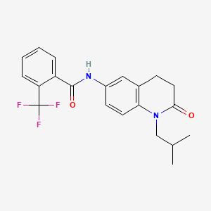 N-(1-isobutyl-2-oxo-1,2,3,4-tetrahydroquinolin-6-yl)-2-(trifluoromethyl)benzamide