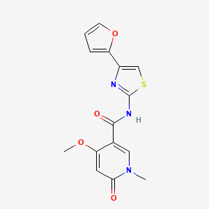 N-(4-(furan-2-yl)thiazol-2-yl)-4-methoxy-1-methyl-6-oxo-1,6-dihydropyridine-3-carboxamide