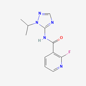 2-Fluoro-N-(2-propan-2-yl-1,2,4-triazol-3-yl)pyridine-3-carboxamide