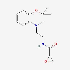 N-[2-(2,2-Dimethyl-3H-1,4-benzoxazin-4-yl)ethyl]oxirane-2-carboxamide