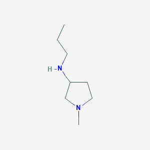 molecular formula C8H18N2 B2758090 1-methyl-N-propylpyrrolidin-3-amine CAS No. 1096810-56-8