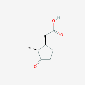 molecular formula C8H12O3 B2758099 2-[(1R,2R)-2-methyl-3-oxocyclopentyl]acetic acid CAS No. 113949-00-1