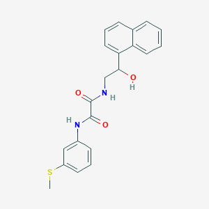 N1-(2-hydroxy-2-(naphthalen-1-yl)ethyl)-N2-(3-(methylthio)phenyl)oxalamide
