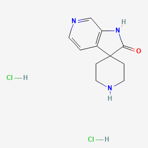 molecular formula C11H15Cl2N3O B2758121 3'H-Spiro{piperidine-4,1'-pyrrolo[2,3-c]pyridine}-2'-one dihydrochloride CAS No. 2197062-78-3