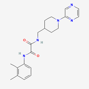 molecular formula C20H25N5O2 B2758138 N'-(2,3-dimethylphenyl)-N-{[1-(pyrazin-2-yl)piperidin-4-yl]methyl}ethanediamide CAS No. 1448038-38-7