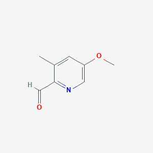 molecular formula C8H9NO2 B2758167 5-Methoxy-3-methylpicolinaldehyde CAS No. 1256813-09-8