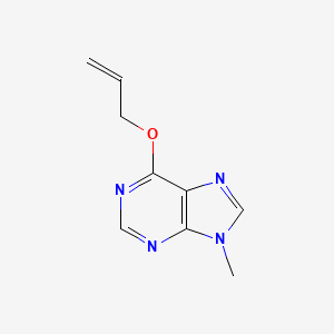 molecular formula C9H10N4O B2758169 9-methyl-6-(prop-2-en-1-yloxy)-9H-purine CAS No. 2169191-00-6