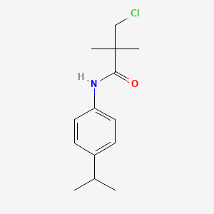molecular formula C14H20ClNO B2758171 3-chloro-N-(4-isopropylphenyl)-2,2-dimethylpropanamide CAS No. 303986-03-0