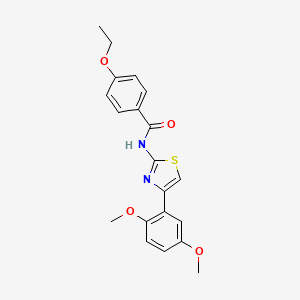 molecular formula C20H20N2O4S B2758227 N-[4-(2,5-dimethoxyphenyl)-1,3-thiazol-2-yl]-4-ethoxybenzamide CAS No. 681230-10-4