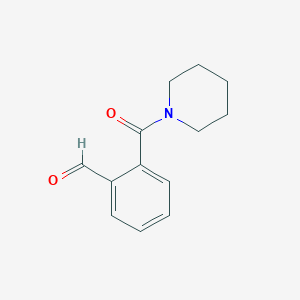 molecular formula C13H15NO2 B2758278 2-(Piperidine-1-carbonyl)benzaldehyde CAS No. 84538-49-8