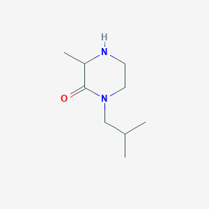 molecular formula C9H18N2O B2758370 3-Methyl-1-(2-methylpropyl)piperazin-2-one CAS No. 1214021-50-7