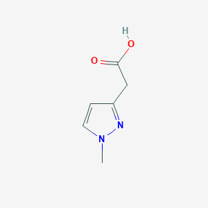 molecular formula C6H8N2O2 B2758463 (1-methyl-1H-pyrazol-3-yl)acetic acid CAS No. 1177318-00-1