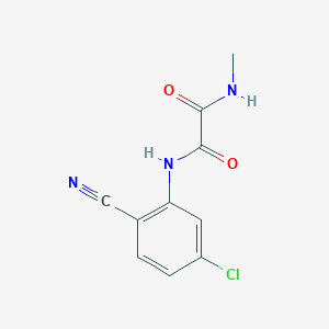 molecular formula C10H8ClN3O2 B2758473 N1-(5-chloro-2-cyanophenyl)-N2-methyloxalamide CAS No. 920228-91-7