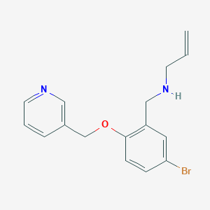 molecular formula C16H17BrN2O B275848 N-allyl-N-[5-bromo-2-(3-pyridinylmethoxy)benzyl]amine 