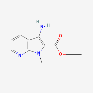 B2758563 Tert-butyl 3-amino-1-methylpyrrolo[2,3-b]pyridine-2-carboxylate CAS No. 2248321-69-7