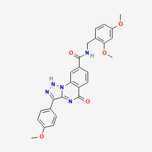 N-(2,4-dimethoxybenzyl)-3-(4-methoxyphenyl)-5-oxo-4,5-dihydro-[1,2,3]triazolo[1,5-a]quinazoline-8-carboxamide