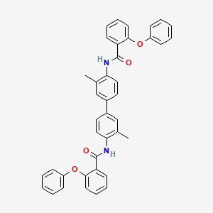 molecular formula C40H32N2O4 B2758663 N,N'-(3,3'-dimethyl-[1,1'-biphenyl]-4,4'-diyl)bis(2-phenoxybenzamide) CAS No. 438034-44-7