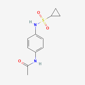molecular formula C11H14N2O3S B2758676 N-(4-(cyclopropanesulfonamido)phenyl)acetamide CAS No. 1207053-95-9