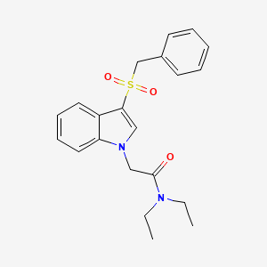 2-(3-(benzylsulfonyl)-1H-indol-1-yl)-N,N-diethylacetamide