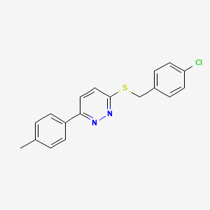 3-((4-Chlorobenzyl)thio)-6-(p-tolyl)pyridazine