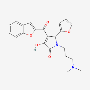 4-(benzofuran-2-carbonyl)-1-(3-(dimethylamino)propyl)-5-(furan-2-yl)-3-hydroxy-1H-pyrrol-2(5H)-one