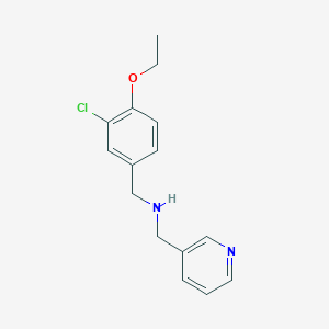 molecular formula C15H17ClN2O B275869 N-(3-chloro-4-ethoxybenzyl)-N-(3-pyridinylmethyl)amine 