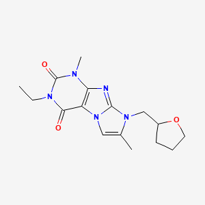 2-Ethyl-4,7-dimethyl-6-(oxolan-2-ylmethyl)purino[7,8-a]imidazole-1,3-dione